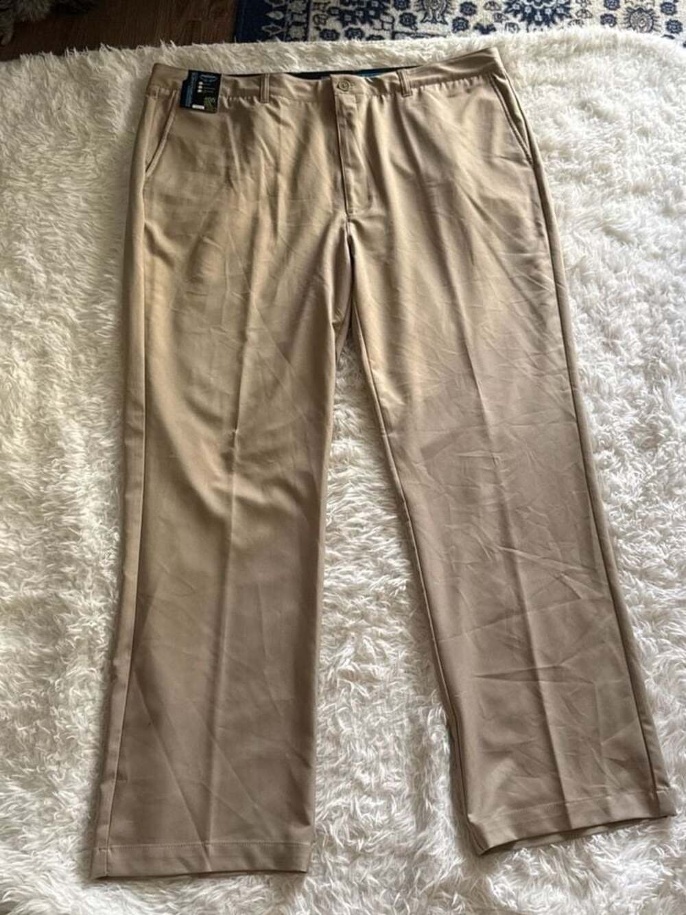 Roundtree‎ & Yorke Performance Classic Fit Flat Front Pants 46x32